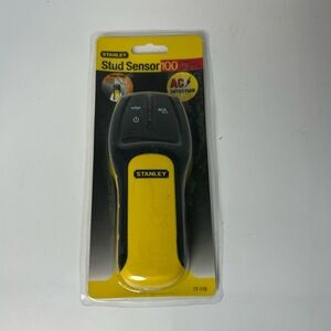 STANLEY Stud Sensor Black Yellow Live‎ Wire Warning AC Detector DIY Tool NEW